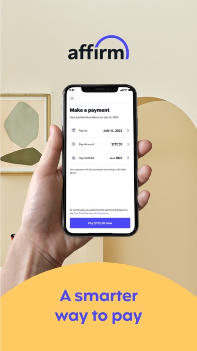 Affirm App Store screenshot: A smarter way to pay