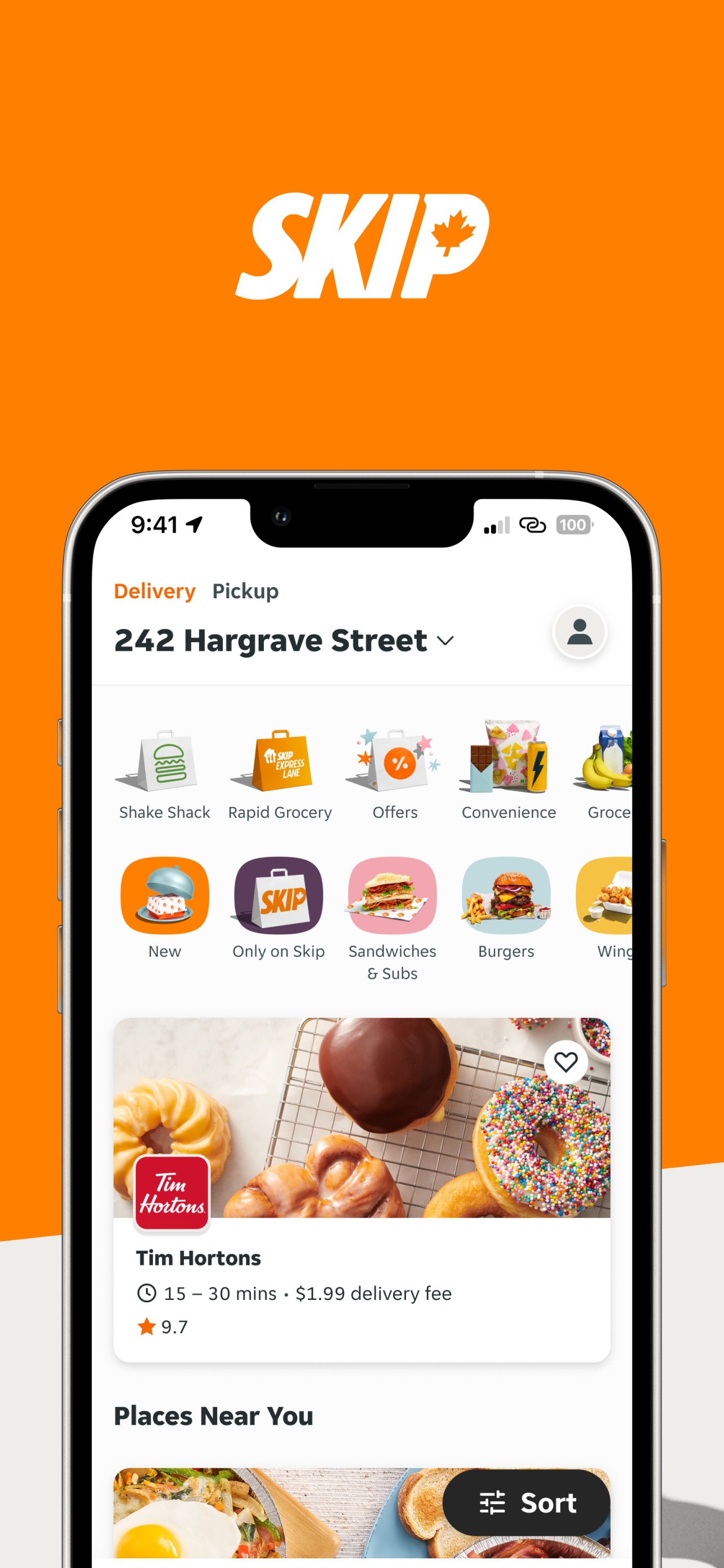 Skip App Store screenshot: listing design