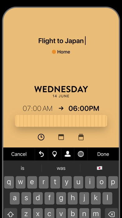 Timepage App Store screenshot 7: listing design