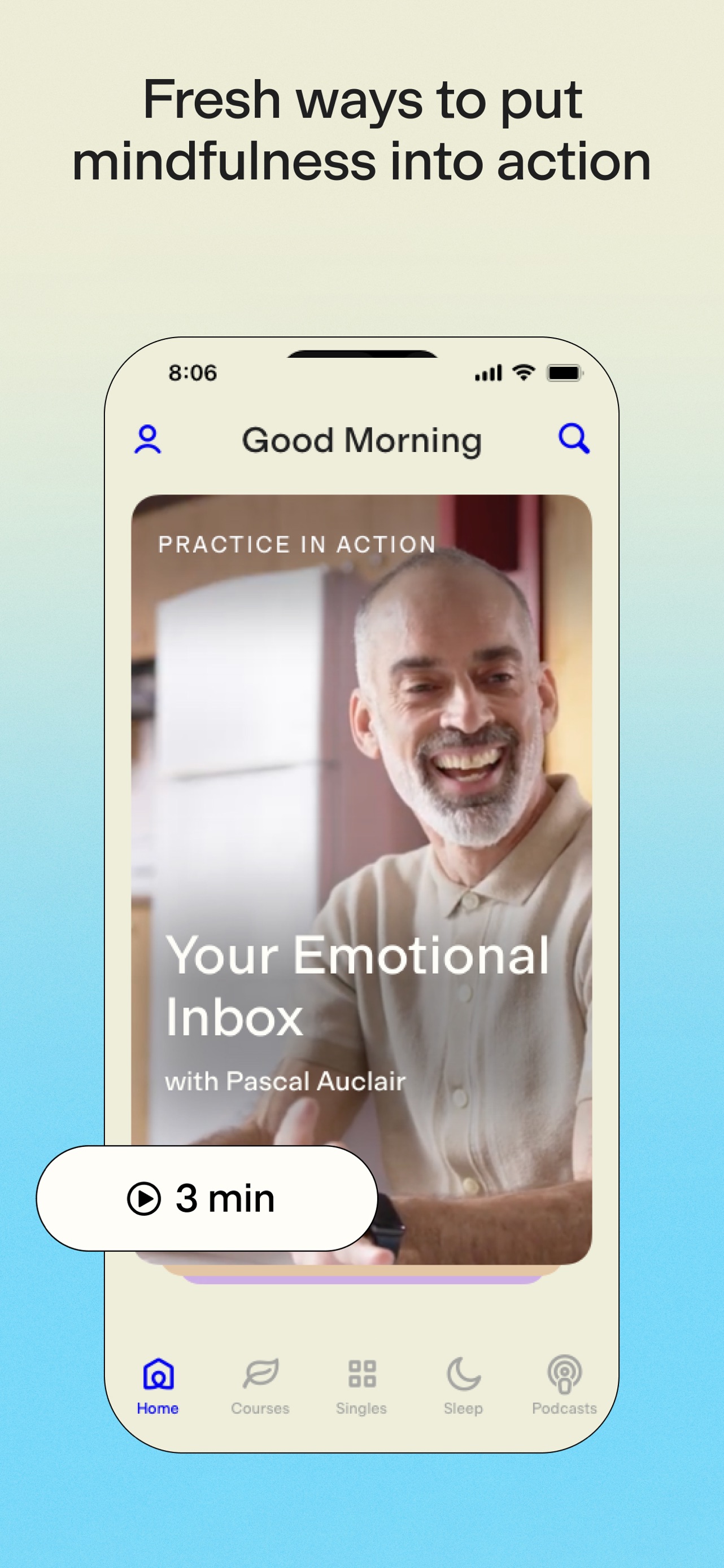 Ten Percent Happier App Store screenshot 8: Fresh ways to put mindfulness into action