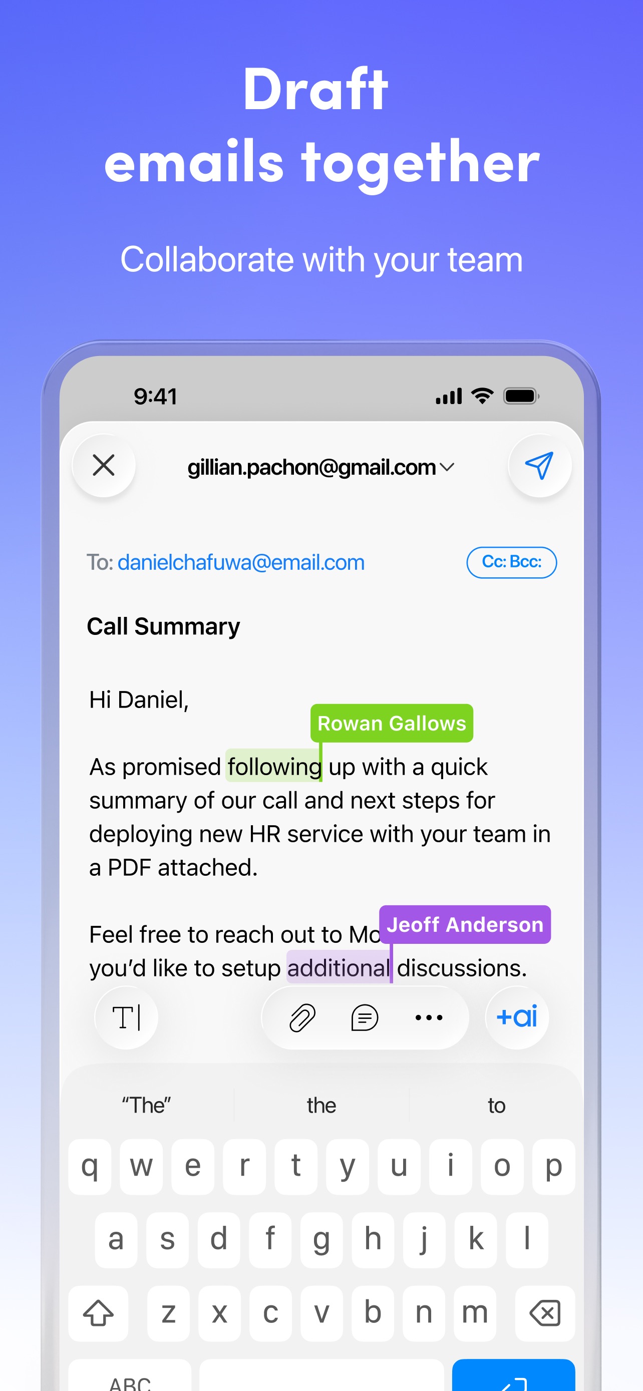 Spark Mail App Store screenshot 9: Draft emails together
Collaborate with your team
